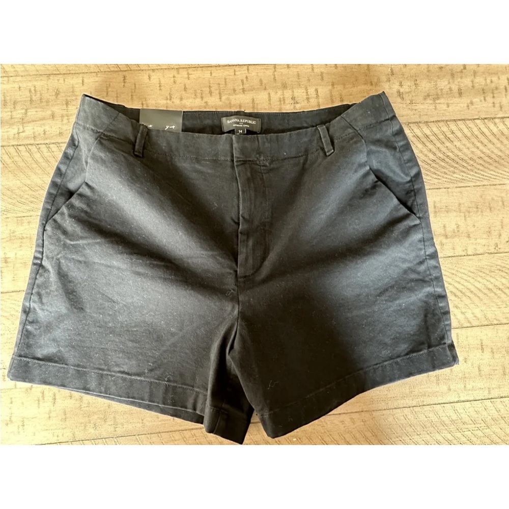 Banana Republic Womens Chino Shorts Size 14 Pockets Stretch NWT
